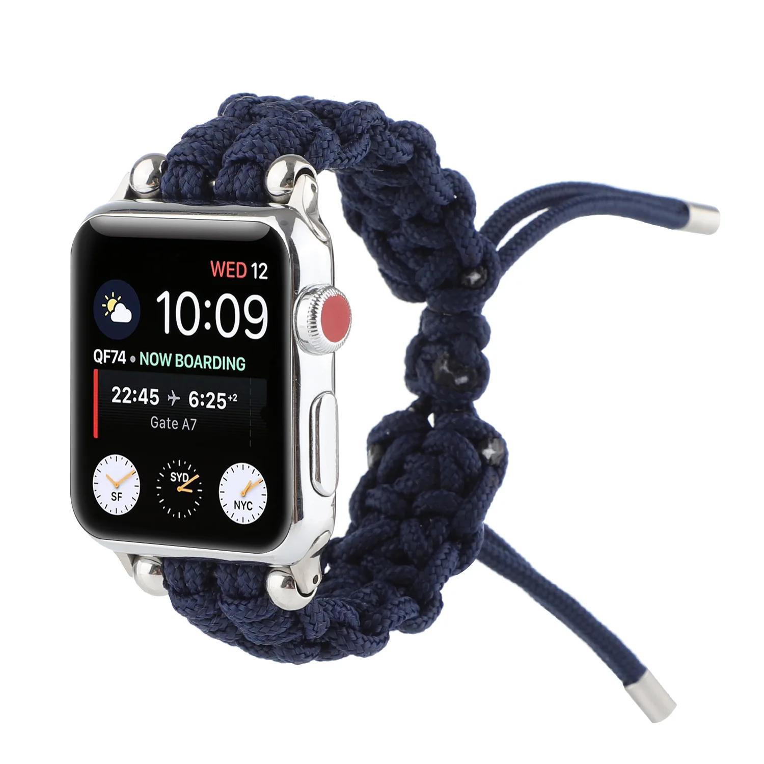 

Ремешок нейлоновый для Apple Watch Band Series SE 6 5 4 3, спортивный зеленый браслет для IWatch 4 3, 4 3 2 42 44 мм 38 40 мм