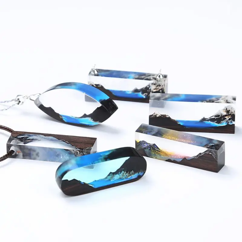 

Resin Epoxy Art Craft Sandalwood Natural Unfinished Wood Pendant Jewelry Making AXYD