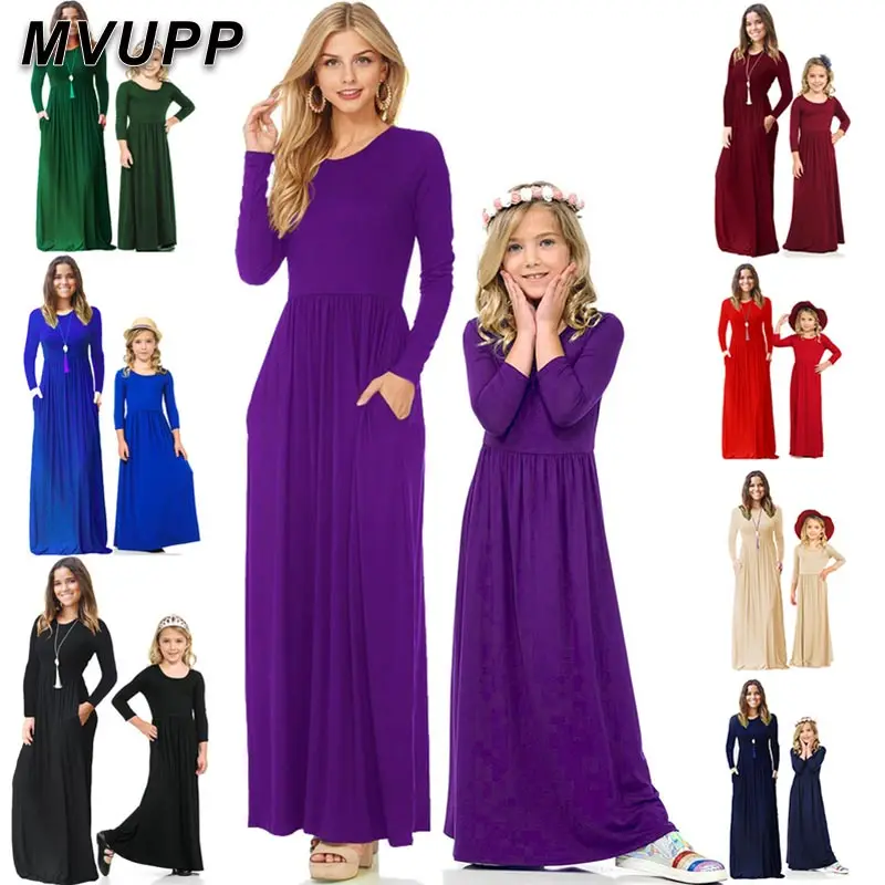 Платье для мамы и дочки одинаковая семейная одежда наряды платье девочки детская