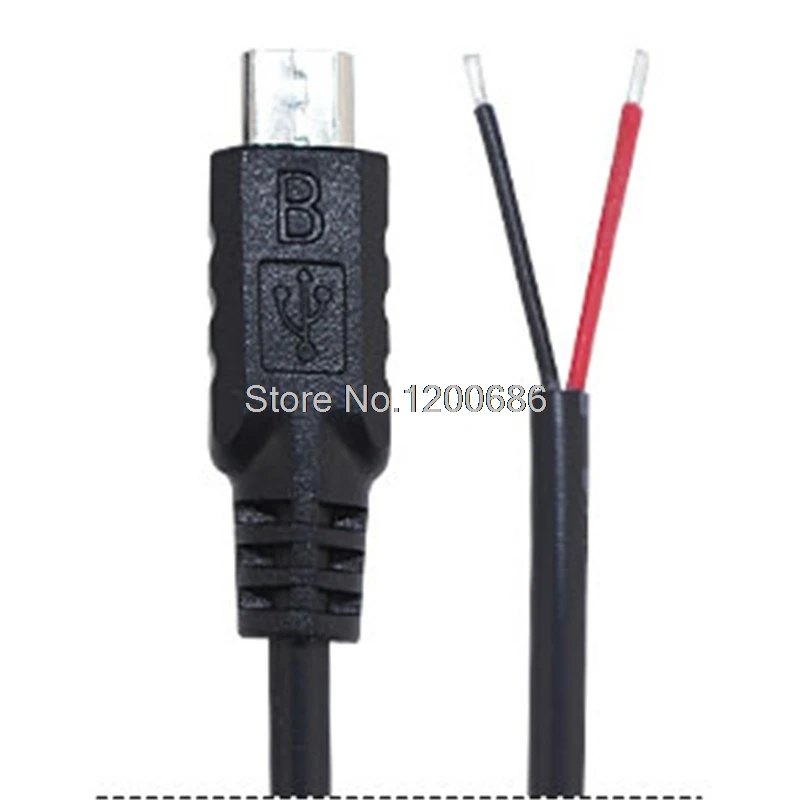 MICRO USB mini 5P mini5P кабель Pigtail 0 3 м Micro 5pin гнездовой разъем 4 провода питания шнур DIY -