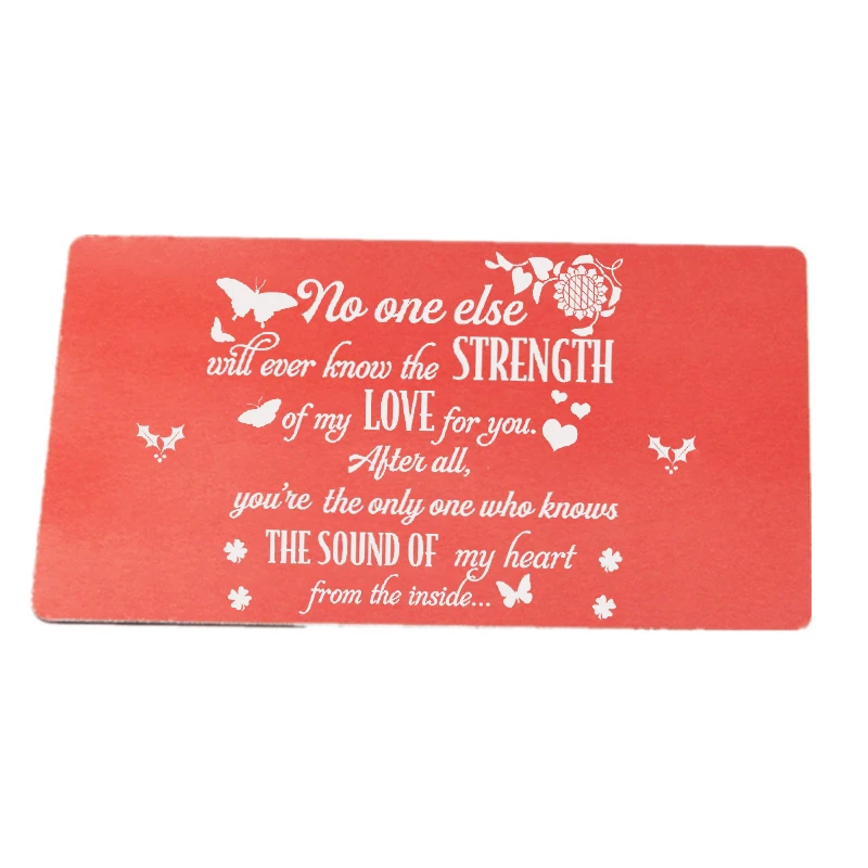 Персонализированный Металлический бумажник вставка для карт пользовательская