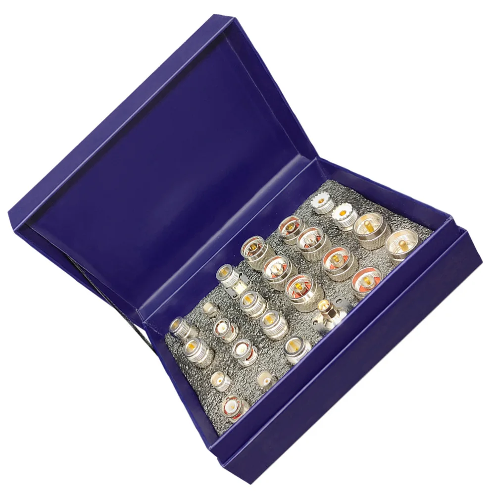 

1 Set/24pcs SMA Adapter Kit SMA Connector Kit RF Coaxial Coax Adapter Converter