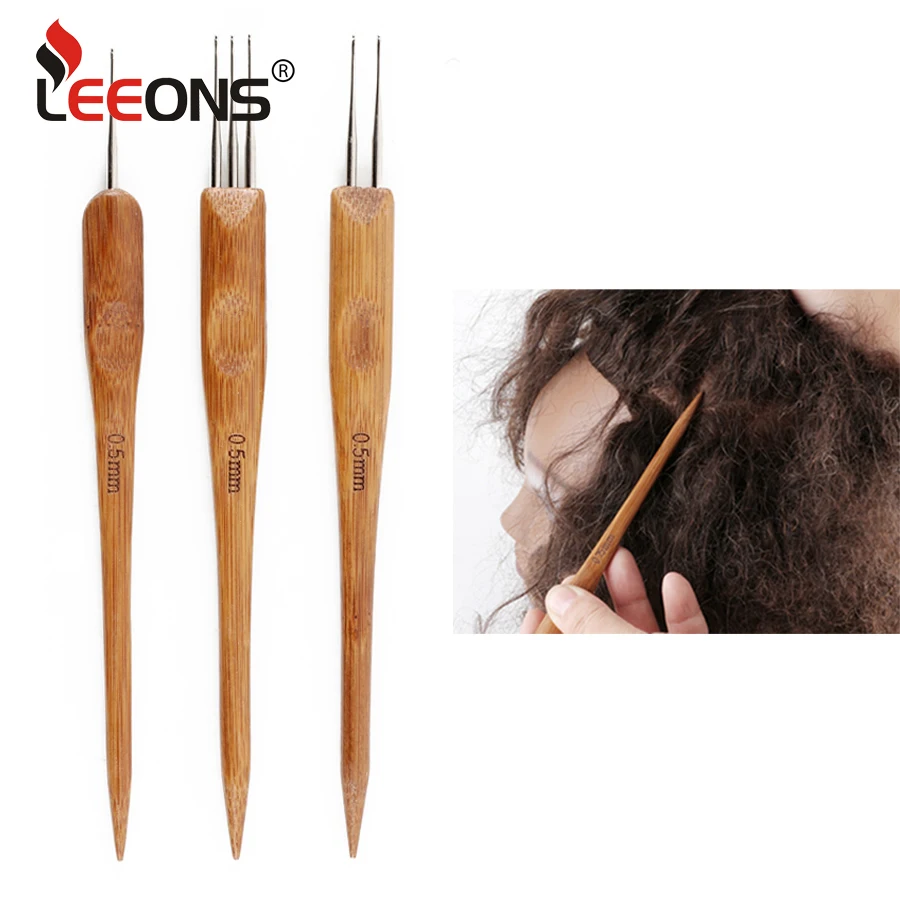 

Dreadlock Crochet Hook For Hair Dreadlock Needle Tool For Braid Craft Dread Locks Crochet Needles 0.5MM 1 Hook 2 Hooks 3 Hooks