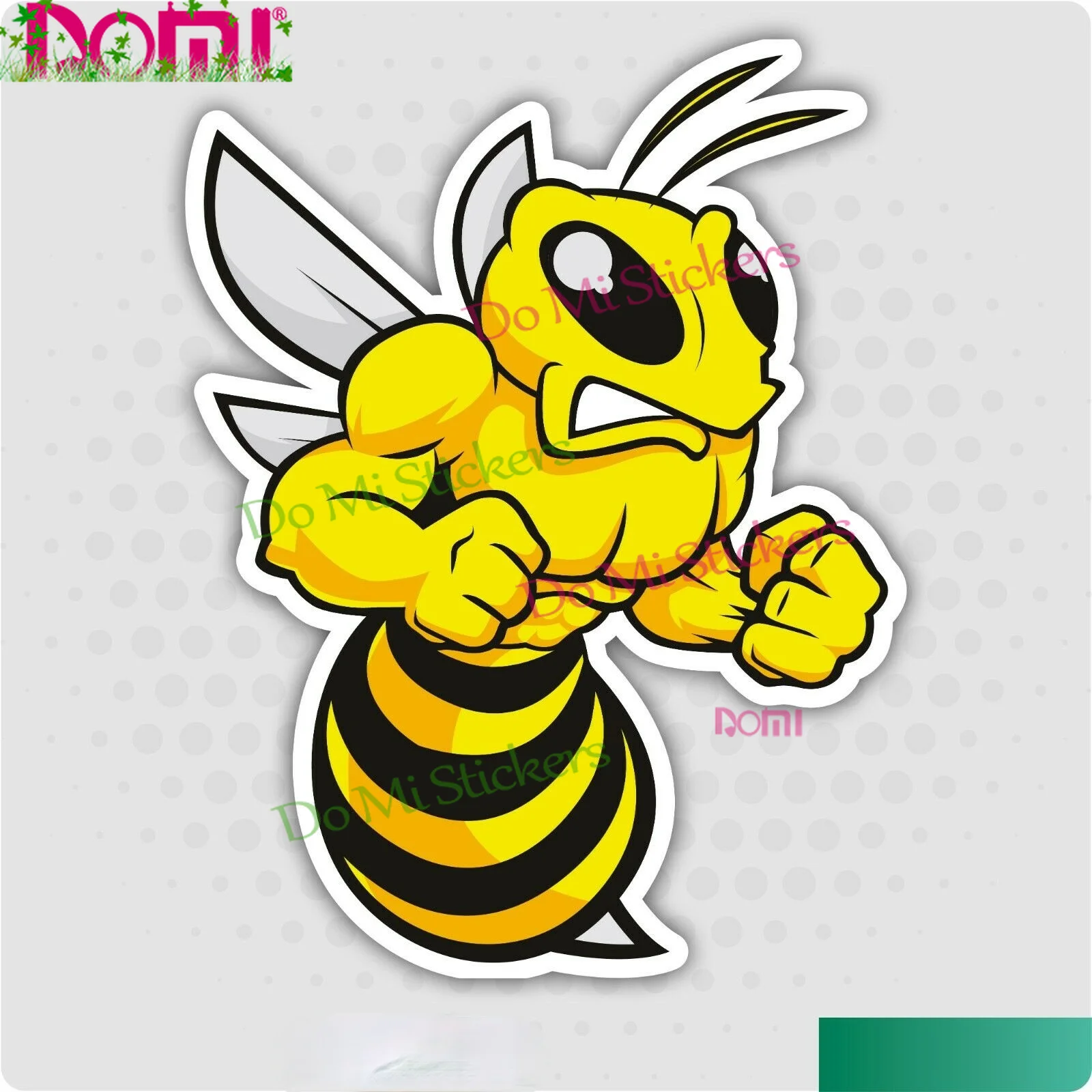 

Angry Wasp Self Adhesive Car Sticker - Novelty Bumper Decal, Car, IPad,Laptop,Wall Vinyl Car Sticker Decal Waterproof PVC