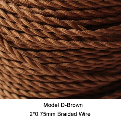 

Медный многоцветный витой провод для лампы 2х0,75