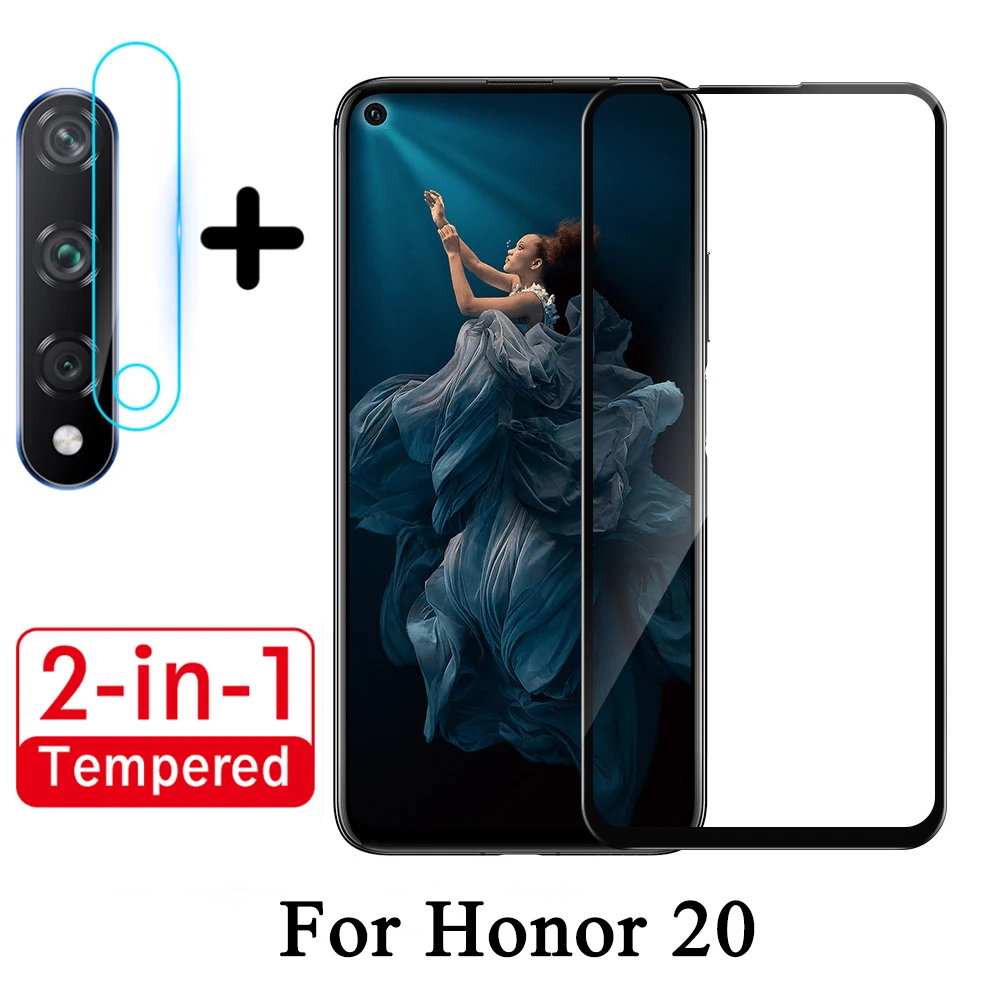 Закаленное стекло 2 в 1 для Huawei Honor 20 Защитная пленка объектива камеры Защитное с