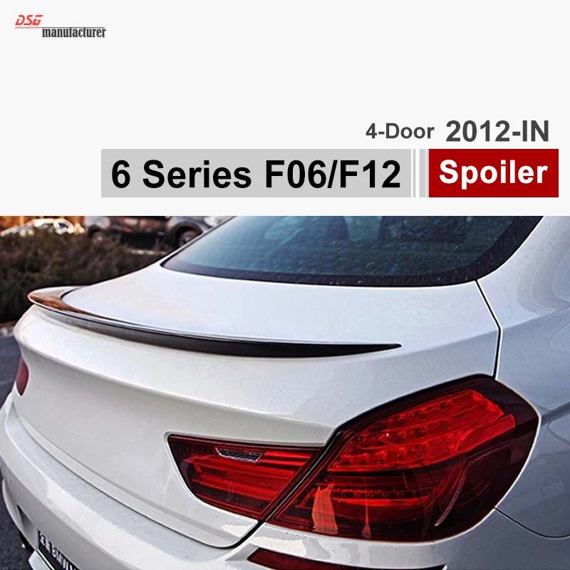 F06 спойлер багажника из углеродного волокна для BMW 6 серии 2012 + 4-дверный gran coupe