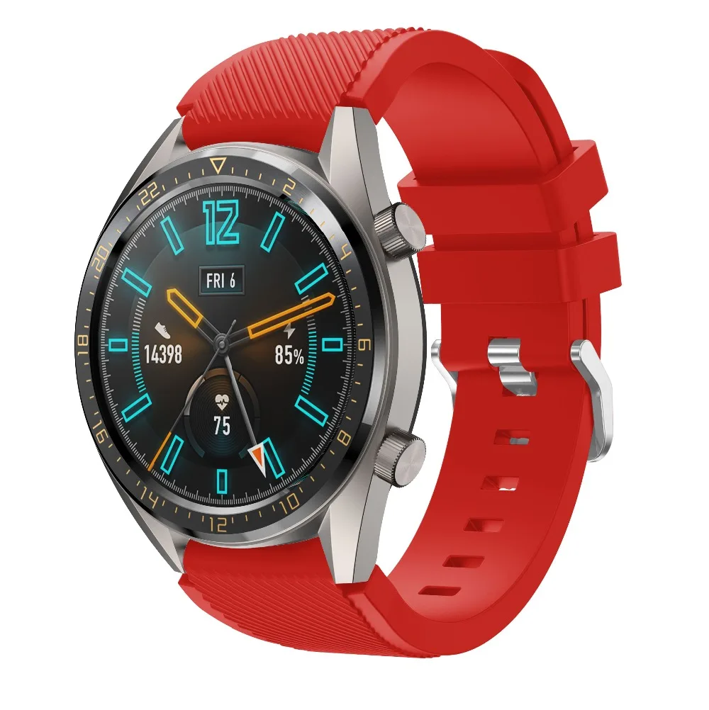 Ремешок силиконовый для Huawei Watch GT 2 46 мм браслет Honor watch Magic Huami Amazfit Stratos Pace 2S 3 22 |