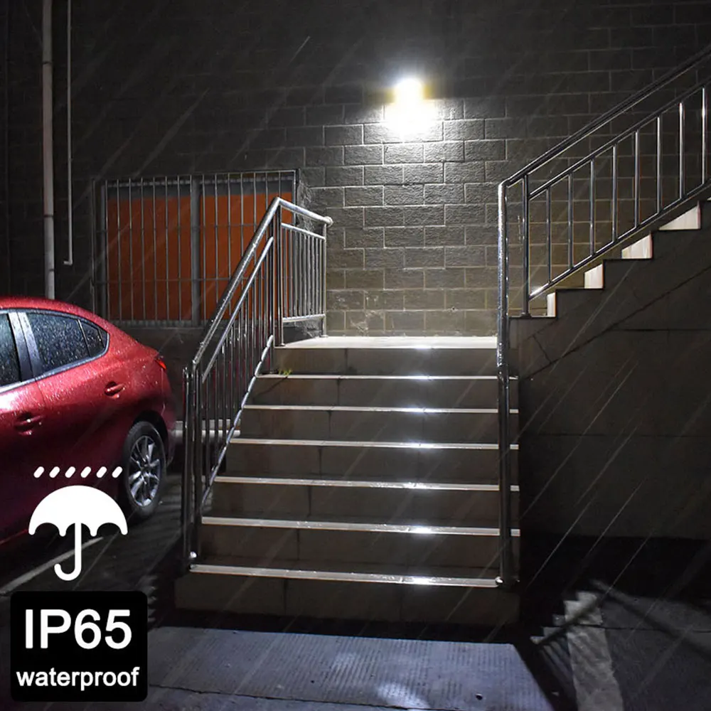 Солнечный настенный светильник 5 Вт 600лм светодиодные фонари для крыльца