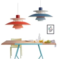 modern design pendant light colorful umbrella shape led suspend lamp for living room decoration pendant lights