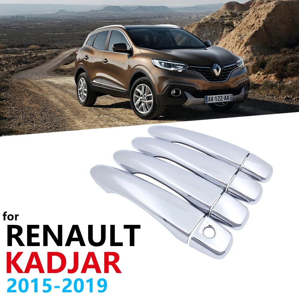 

Luxurious Chrome Handles Cover for Renault Kadjar 2015 2016 2017 2018 2019 Accessories Stickers Trim Catch Car Set Cap Styling