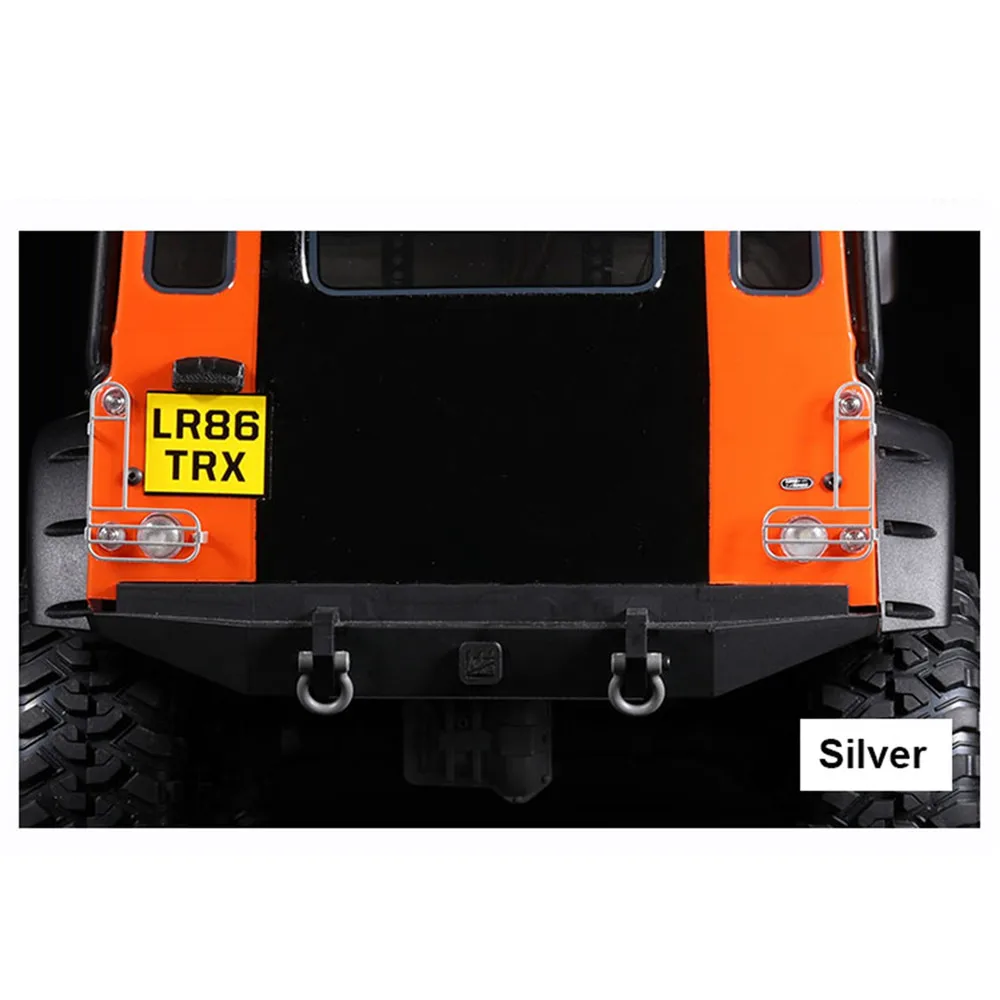 Имитационный задний светильник, металлическая крышка лампы для 1/10 TRAXXAS TRX4 Defender RC, автомобильные запчасти, защита заднего фонаря
