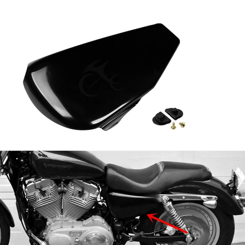 

Motorcycle Left Battery Side Faring Cover For Harley Sportster 883 1200 XL883 2004-2013 Forty Eight 10-13