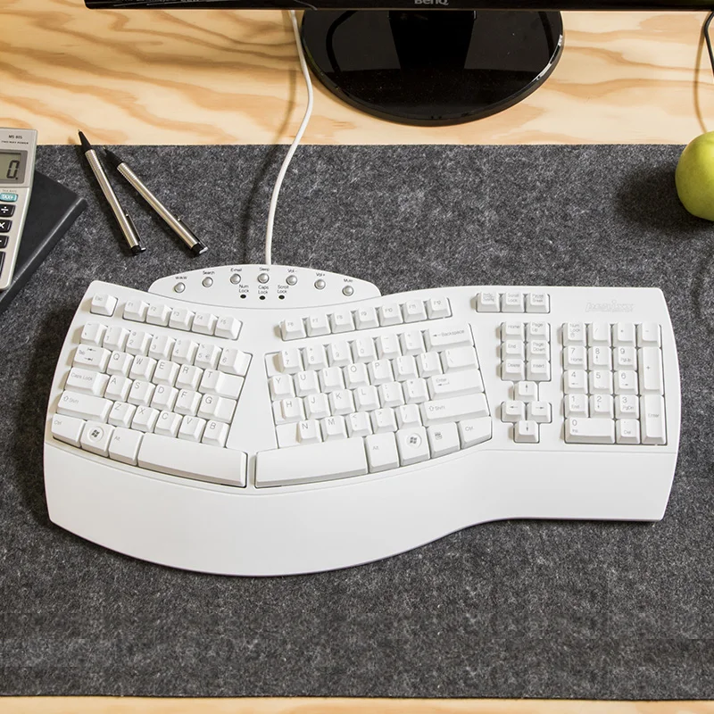 Perixx PERIBOARD 512 эргономичный Разделение Клавиатура проводная USB дизайн