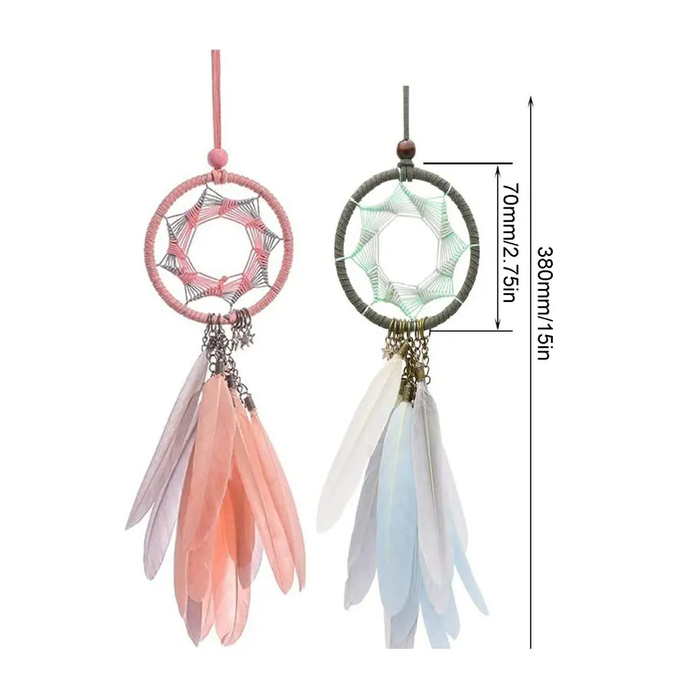2 шт. креативный Ловец снов ручной работы Подвеска для салона автомобиля заднего