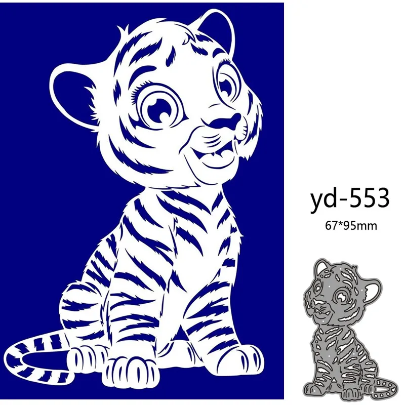 

Металлические Вырубные штампы форма животное тигр украшение для скрапбукинга бумаги ремесло Нож Форма лезвие перфоратор трафареты