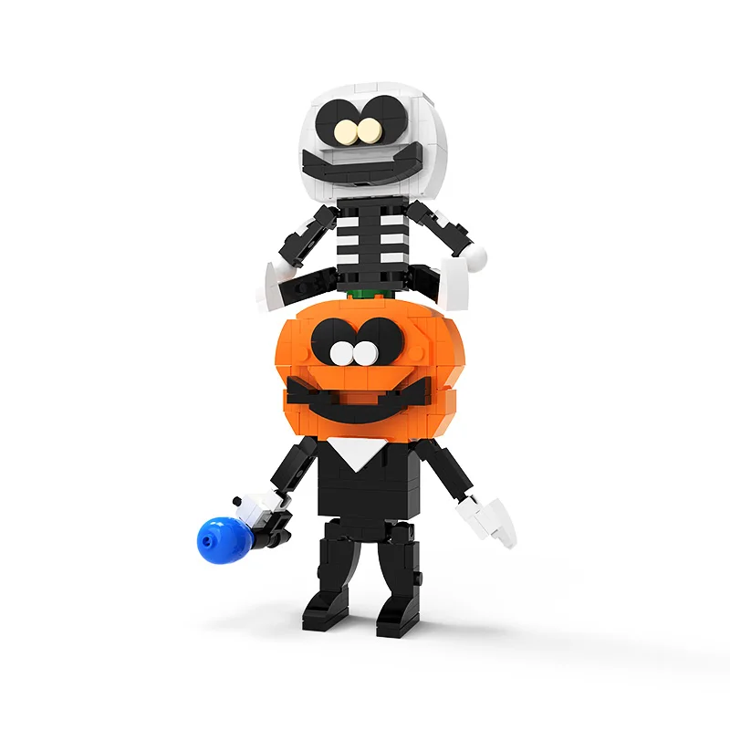 

Buildmoc игры Хэллоуин скольжения и насос фигурки 223 шт кирпичи MOC модель строительные блоки игрушки для детей игрушки детские подарки