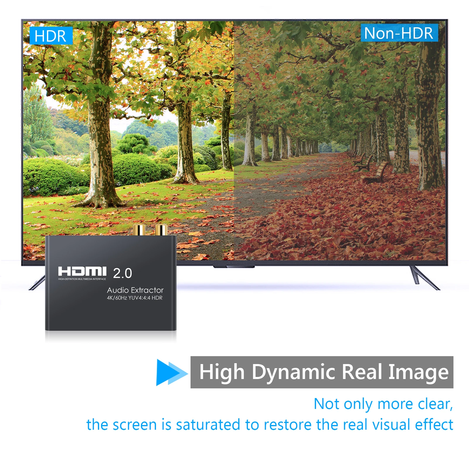 HDMI-совместимый 2 0 аудио экстрактор поддержка 4k 60hz Yuv 4:4:4 Hdr Hd конвертер адаптер для
