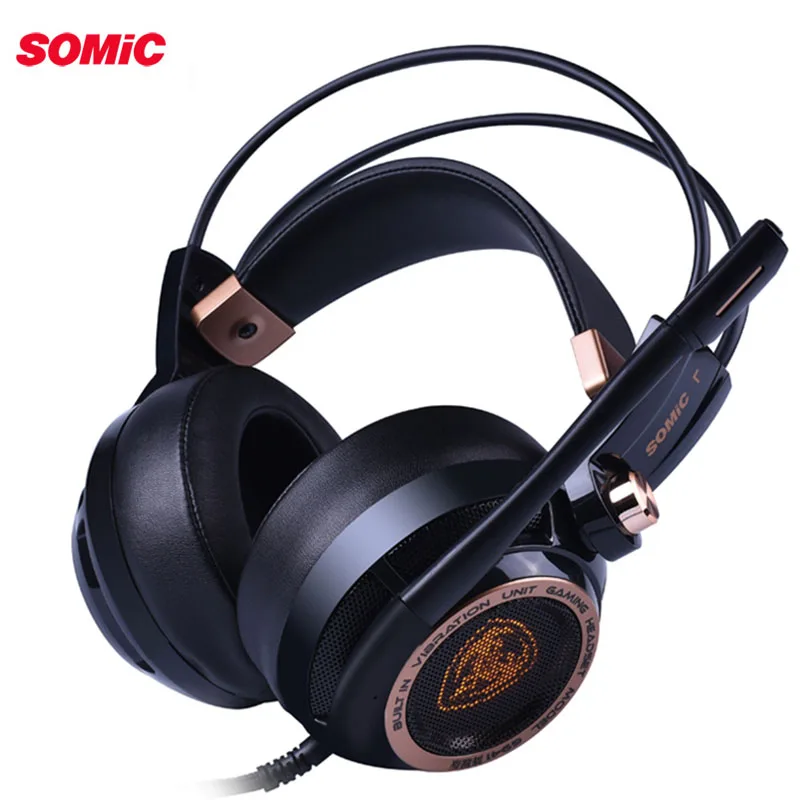 Somic G941 USB игровая гарнитура с активным шумоподавлением 7,1 виртуальное объемное звучание наушники с микрофоном вибрационный для обновления ПК