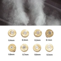 5pcs brass mist nozzles 1024unc threaded misting fog spray water sprinkler head 0 1 0 8mm mister for cooling humidification