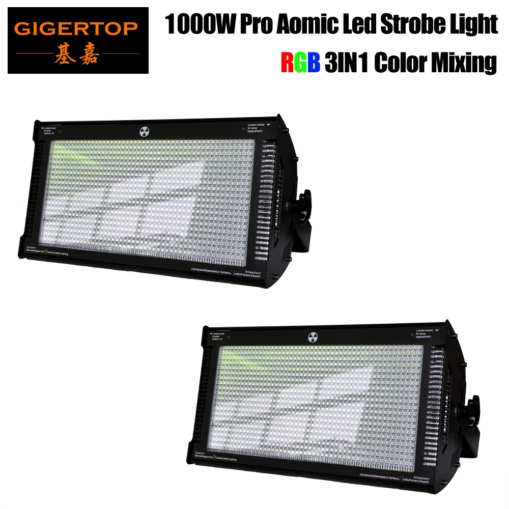 Высококачественный светодиодный стробоскоп RGB 1000 Вт 2 шт. светильник для dj