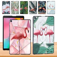 flamingo pattern durable back cover for samsung galaxytab a 8 0 2019 t290 t295 slim tablet hard shell case free stylus