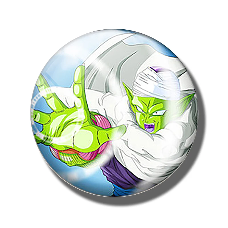 Dragon Ball магниты на холодильник для детей ручной работы 30 мм Сон Гоку какаротто стеклянный купол магнитные стикеры на холодильник украшения дома - Цвет: PACK OF 1
