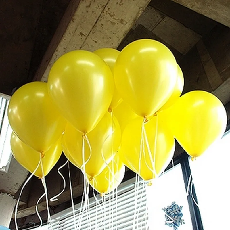 

10 шт./лот толстые латексные желтые воздушные шары 1,5 г, свадебные украшения, надувные воздушные шары на день рождения, вечеринку для будущей ...