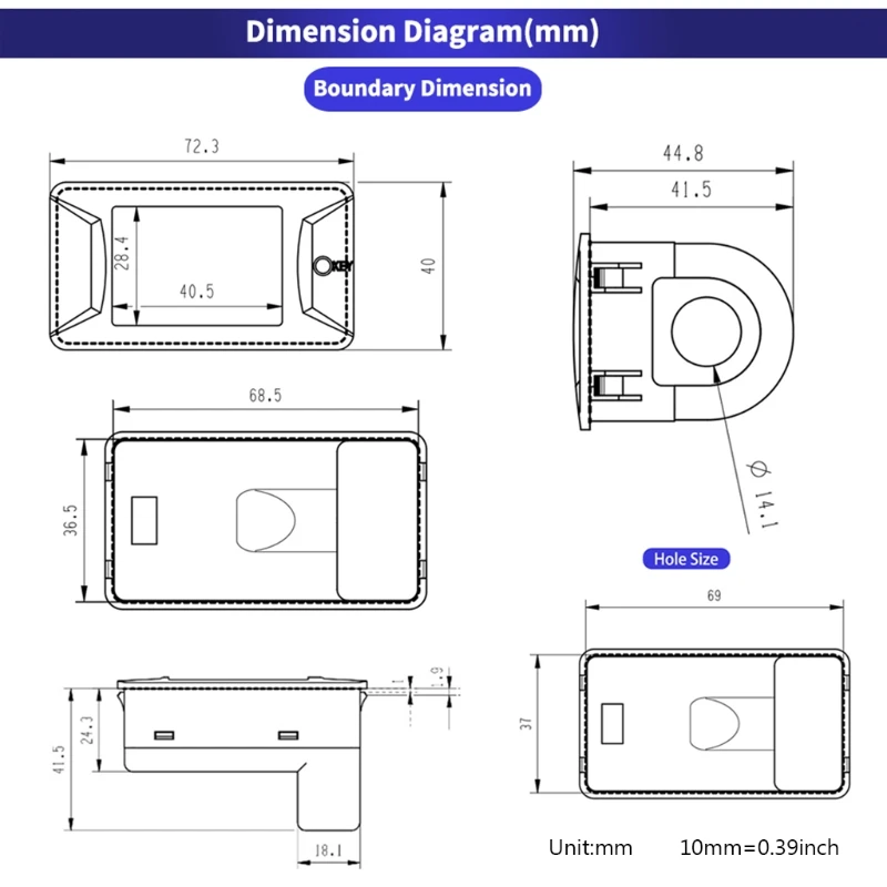 

1 Pcs AC Single Phase 40-400V 100A Digital Wattmeter Voltmeter Ammeter