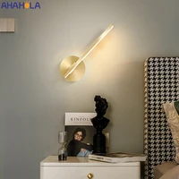 modern led wall light fixture gold painted wall lamp staircase lighting creative sconce lamps bedside lamp bathroom mirror light