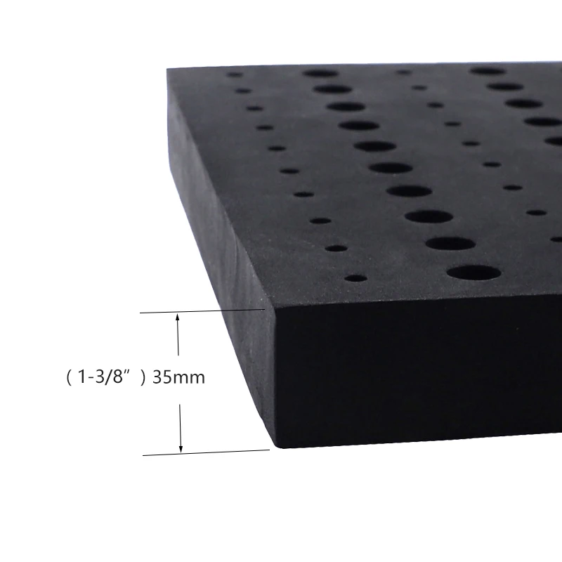 13*11 дюймов лоток для фрезерного станка с 110 отверстиями держатель из вспененного
