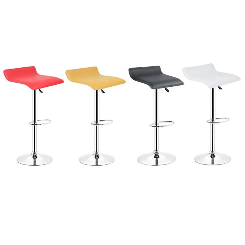 

Bar Stools 2PCS/Set Square Board Bar Chairs PU Leather Barstools Funiture Adjustable Kitchen Office Chairs With Footrest HWC