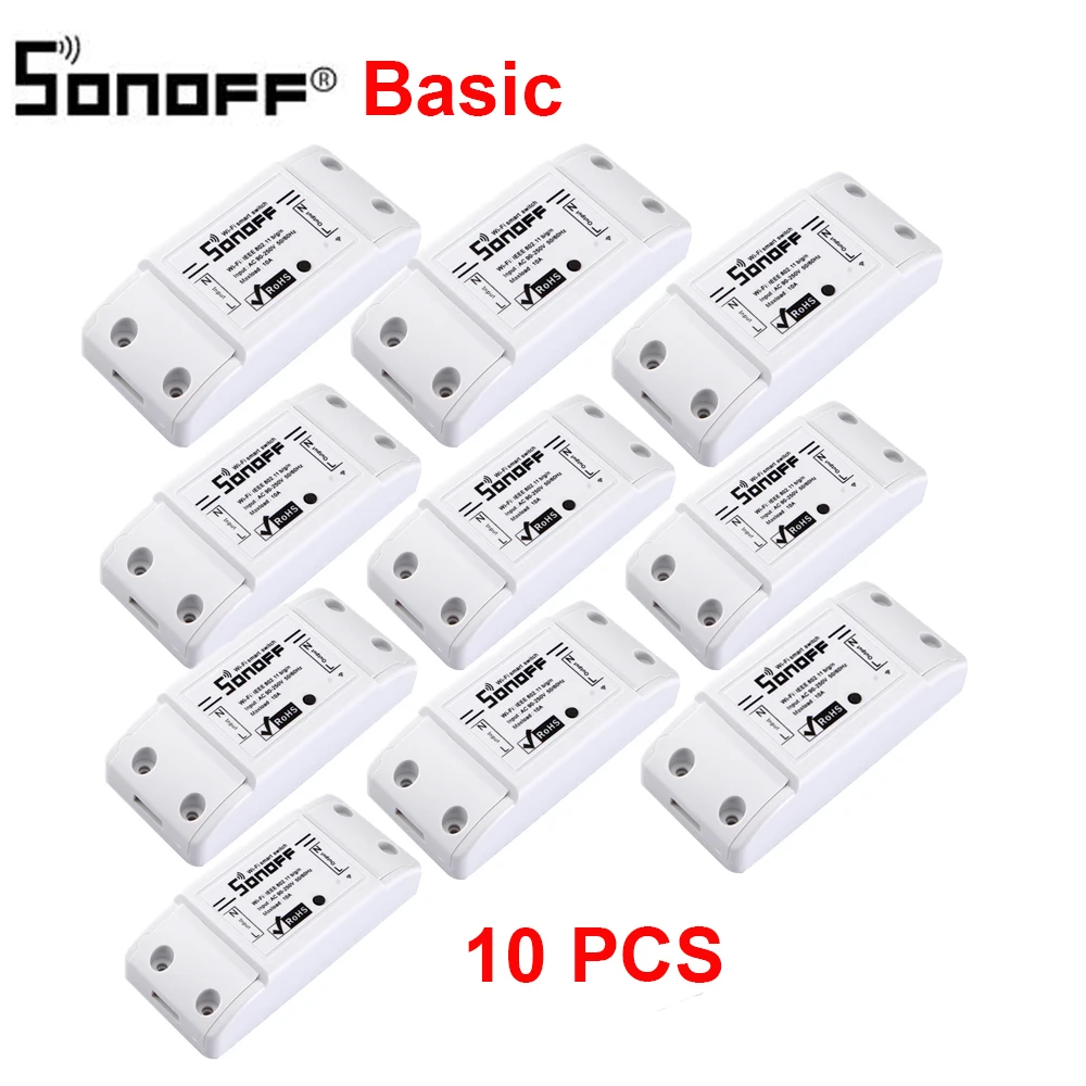 2/3/4/5/6/10/20 штук Sonoff Basic 10A/2200W Беспроводной пульт дистанционного управления таймер