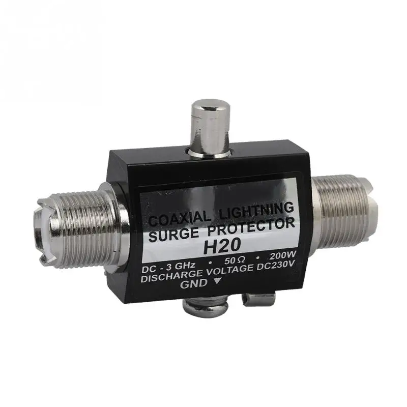 

200W Lightning Arrestor H-20 DC-3GHz M female to M female All Band Lightning Protection Coaxial Lightning Surge Protector