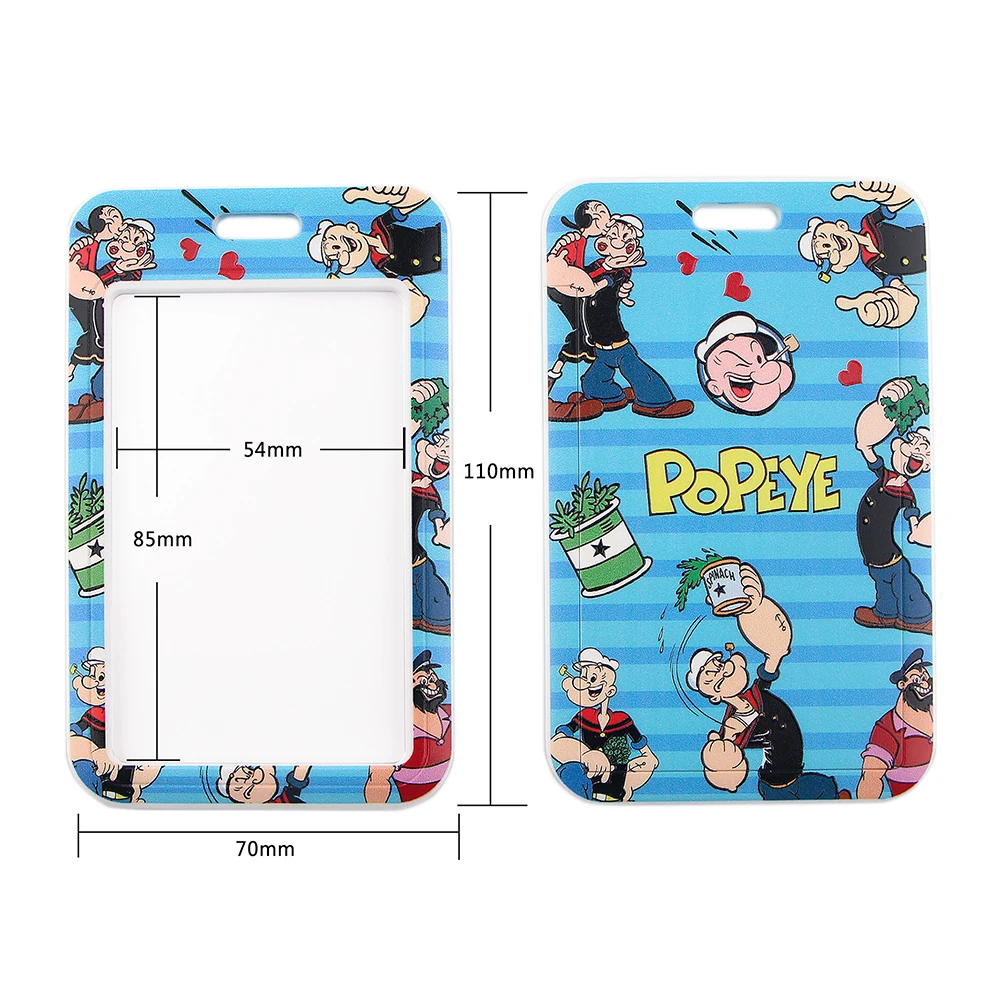 

HJ205 Anime Popeye Lanyard Neck Strap Rope Cute For Mobile Cell Phone ID Card Badge Keychain DIY Lanyards Gift