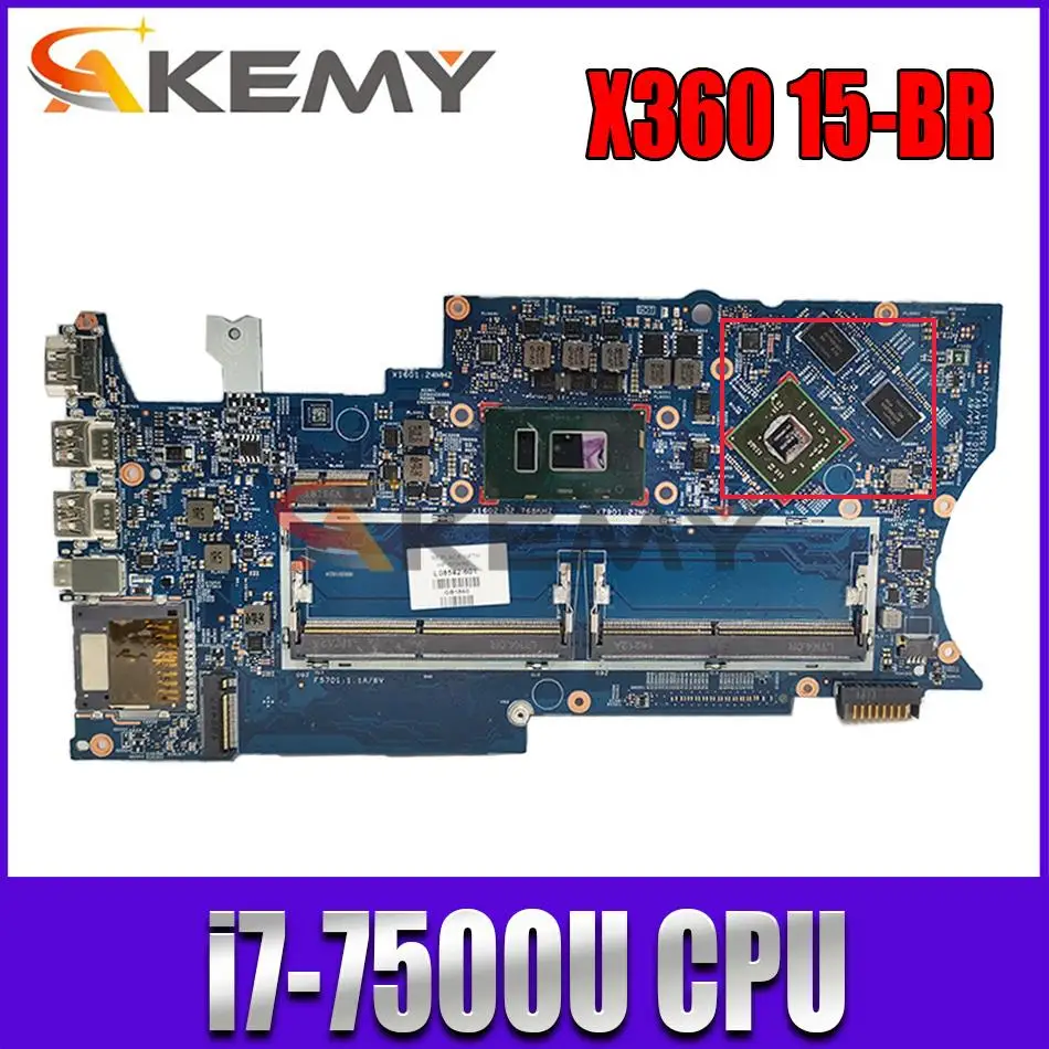 

Материнская плата для ноутбука HP Pavilion x360 15-br со штативом 4 Гб 924080-601 924080-501 924080-001 927250-601 материнская плата