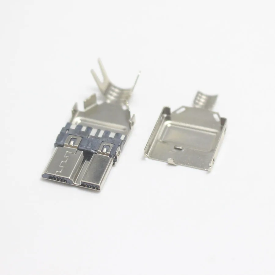 2/5/10 комплектов Micro USB 3 0 сварочный Тип штекер штепсельная вилка заряда хвостовой