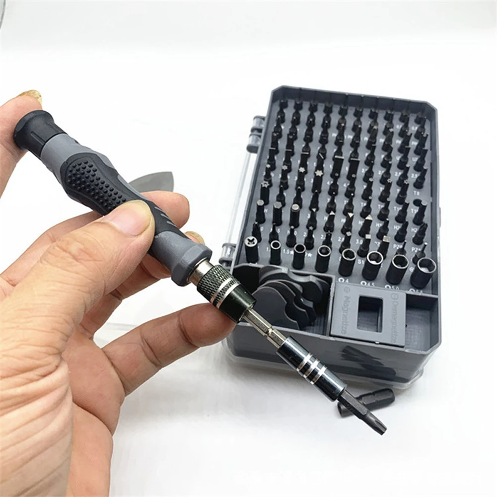 

115pcs Professional Screwdriver Bit Set Multifuntional Screw Driver Bits Manual Repairing Tool for Phone Electronic Device