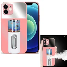 Tongdaytech 2IN1 Spray Phone Case Rechargeabe Women Makeup Moisturizing Phone Cover For Iphone XR XS X 11 12 Pro Max 7 8 Plus