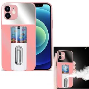 tongdaytech 2in1 spray phone case rechargeabe women makeup moisturizing phone cover for iphone xr xs x 11 12 pro max 7 8 plus free global shipping
