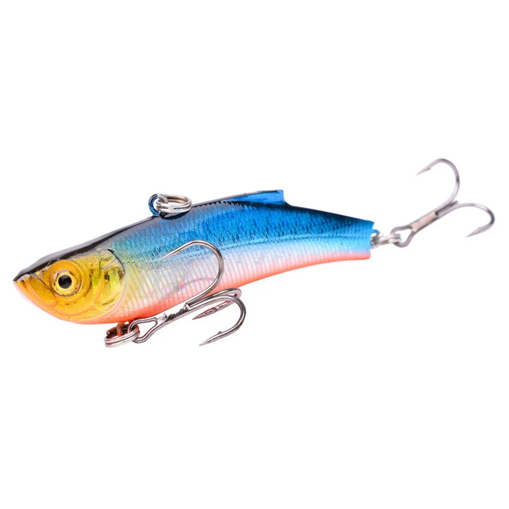 1Pcs Winter Ice Fishing Lure 7cm/18g Sinking Isca Artificial Rattlin Vibration VIB Hard Bait Crankbait Treble Hooks Tackle - купить по