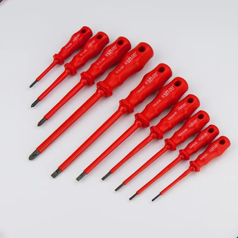 1000V Insulated Slotted / Phillips Screwdriver Electrician Labor-saving Manual | Обустройство дома