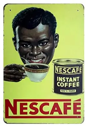 Nescafe Tin Sign Wall Retro Metal Bar Pub Poster Metal 12x8 Inches