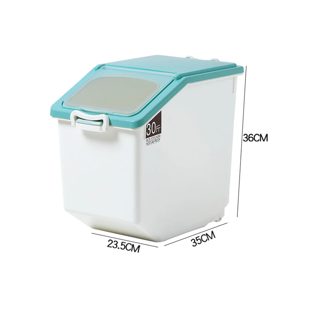 

15kg Japanese-style sealed rice barrel household rice container thickened moisture-proof and insect-proof storage flour rice box