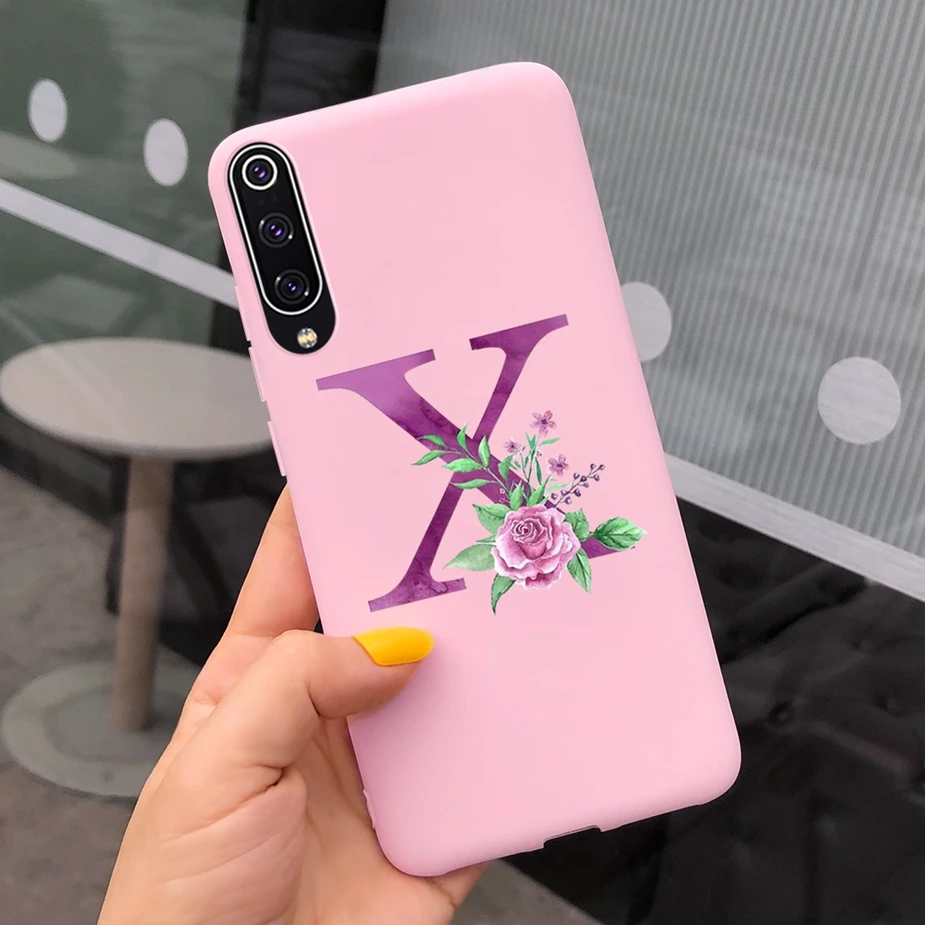 Чехол для Xiaomi Mi 9 Se мягкий силиконовый чехол с милыми буквами чехлы телефонов SE 9SE