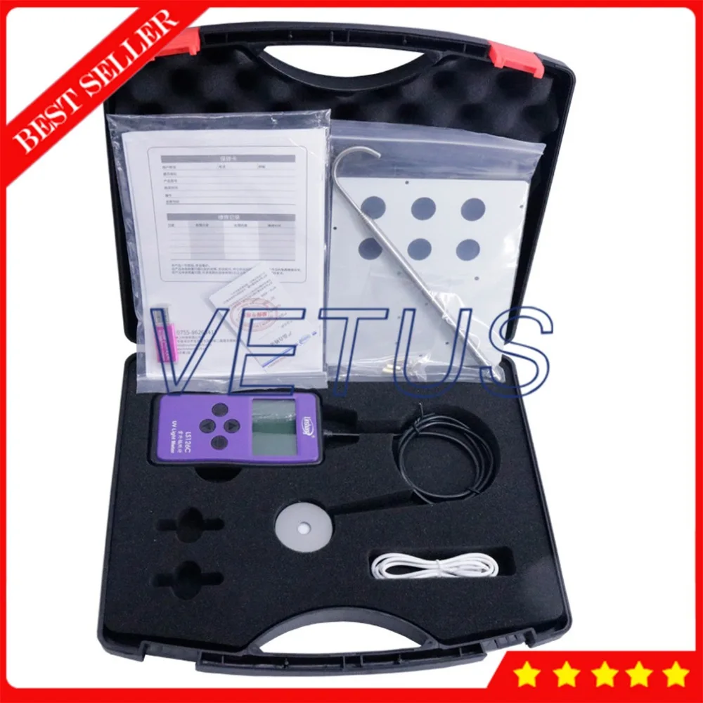 

Digital UV Power Meter Tester for Ultraviolet Intensity Tester 0~8000uW/cm2 Range Sterilization Disinfection Lamp with Bluetooth