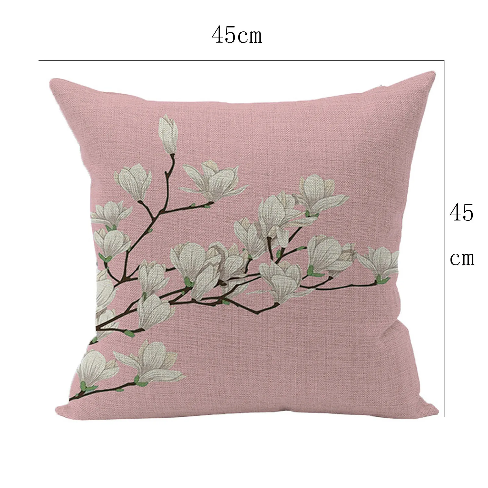 

Pillowcase With Floral Pattern Vintage Retro Cotton Linen Waist Throw Pillow Case Cushion Cover Home Sofa Decor#p30