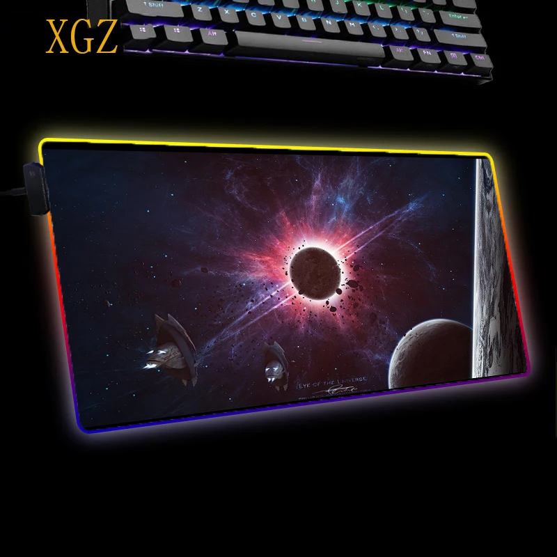 XGZ Star Zone Ball RGB компьютерный коврик для мыши со светодиодный Ной подсветкой
