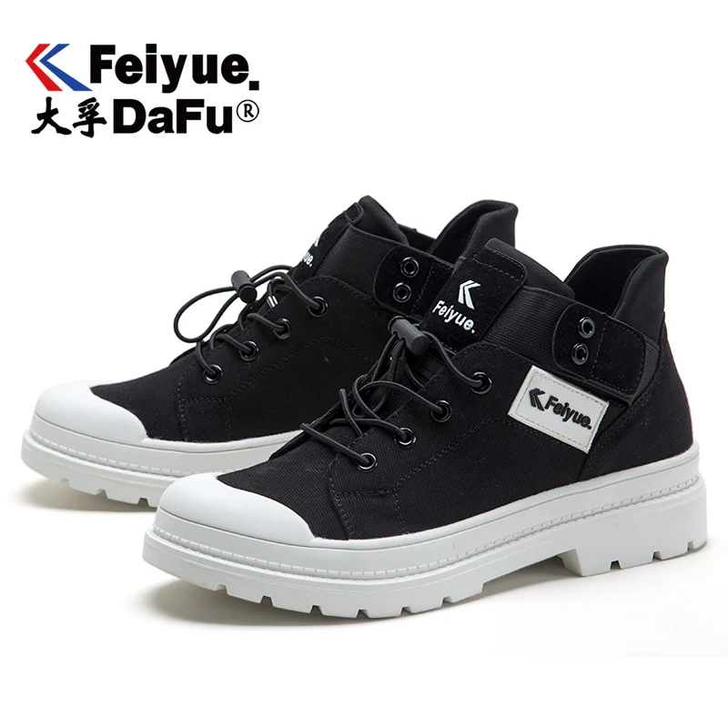 Feiyue 8302 новинка, холст обувь ботинки martin оригинальная женская обувь вулканизированные Кеды сапоги Для женщин 4 цвета тренд Нескользящие домашние тапочки