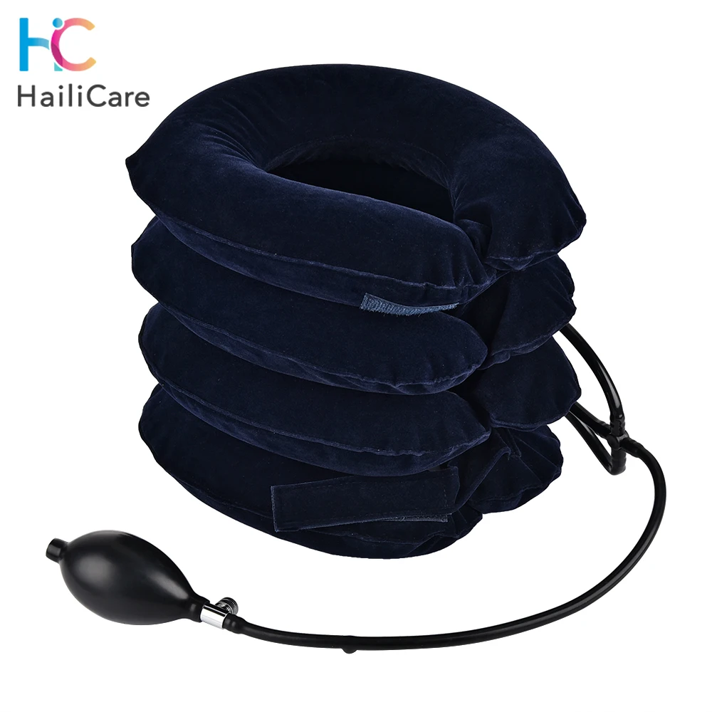 Массажер для шеи 4 слойный надувной подушка вытягивания при болях и снятии